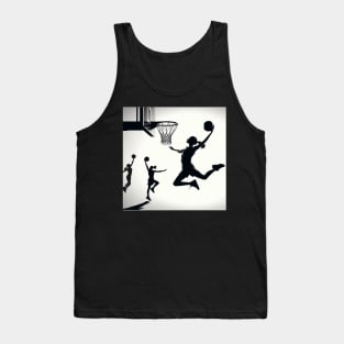 Female Basketball Player in various poses. Tank Top